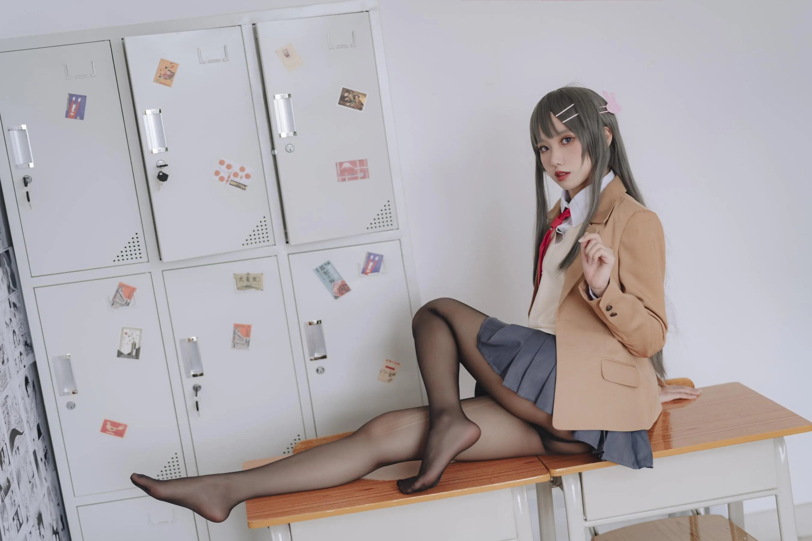 果咩酱w – NO.43 麻衣校服 [31P]插图9